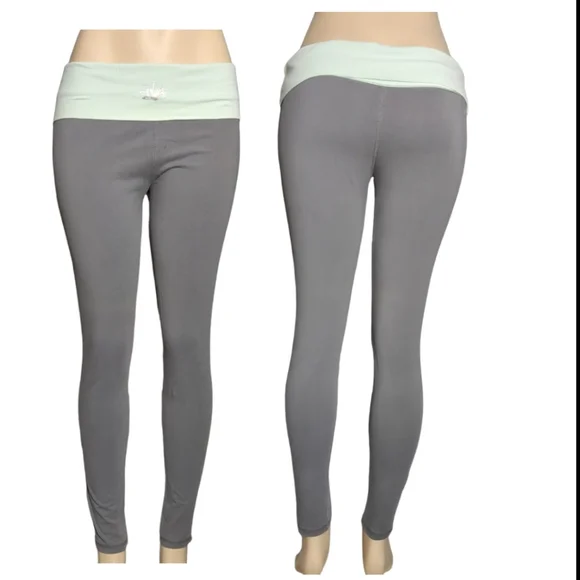 🌹3/25🌹G 21 Grey and Green Active Wear Pants Size L. - Picture 2 of 15